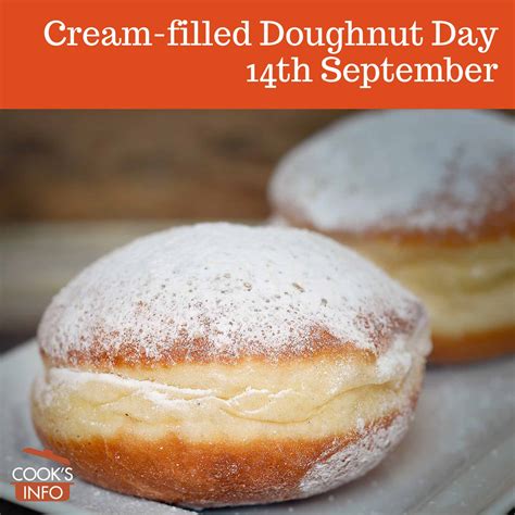 Cream-filled Doughnut Day - CooksInfo