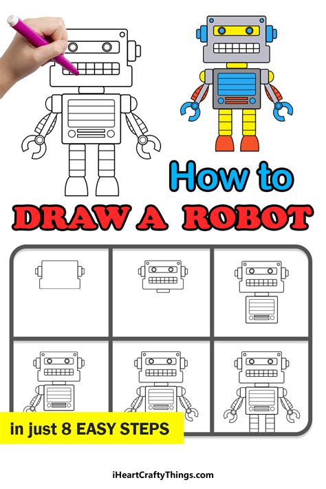 How To Draw A Robots Using A Shape Easily Step By Step 的图像结果