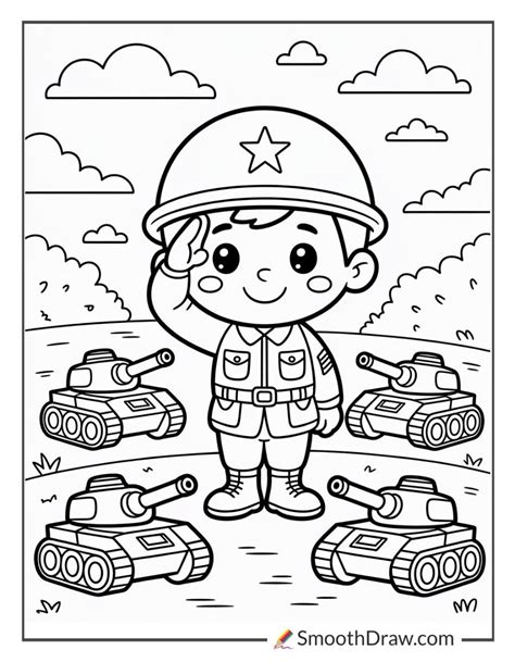 52 Army Coloring Pages (Free Printables) - Smooth Draw