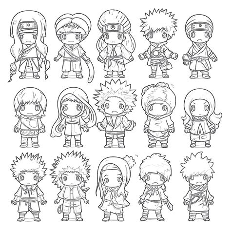 Colouring Pages Of Anime Characters
