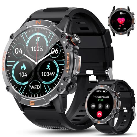 Smart Watch for Men, Android Smart Watch for iPhone Compatible, Ink ...