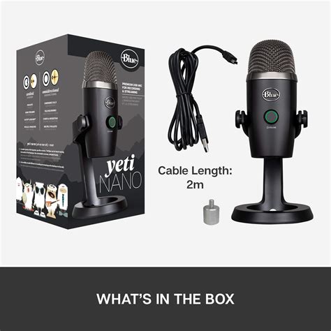 Buy Logitech for Creators Blue Yeti Nano USB Microphone for PC, Podcast ...