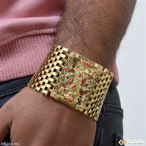 Royal king taj & cube brilliant design premium-grade quality gold ...