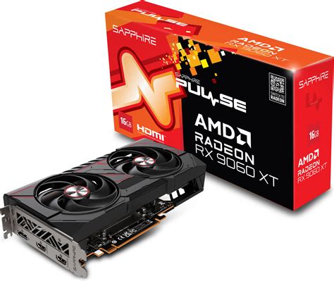 SAPPHIRE PULSE AMD Radeon RX 9060 XT Graphics Card, 16GB GDDR6 128-Bit ...