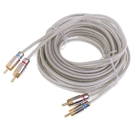 PopEye 2 x RCA Male to 2 x RCA Male Car Home Stereo Audio 45cm ...