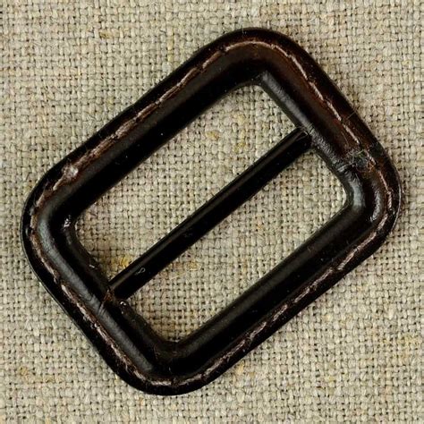 Boucle de ceinture cuir et métal, marron ou noir - A&A Patrons