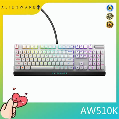 Alienware AW510K Low-Profile RGB Gaming Keyboard Alienfx Per Key RGB ...