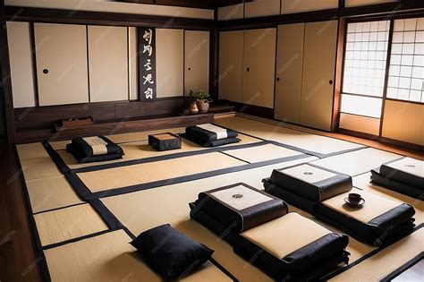 Premium Photo | Japanese Tatami Mat Seating Arrangement for Traditional ...
