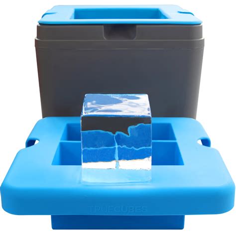 True Cubes Crystal Clear Ice Cube Maker, 4 Large 2"x2"x2" Ice Cubes for ...