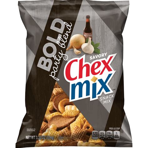 Chex Mix Savory Bold Party Blend Snack Mix, 3.75 Oz - Walmart.com ...