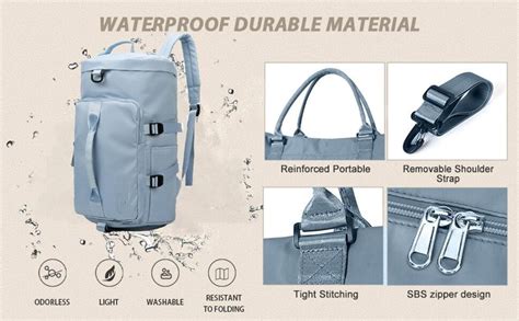 Buy 44L Polyester Gym Duffel Shoulder Bag for Women Men for Sports ...