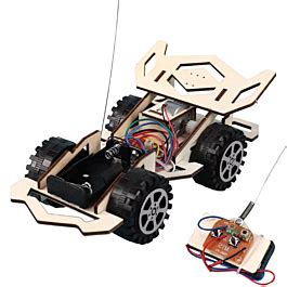 Probots RC Wooden Racing Car With Wireless Remote Control Unassembled ...