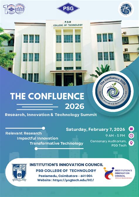 Confluence 2026: Research & Innovation Summit at PSG Tech - Studocu
