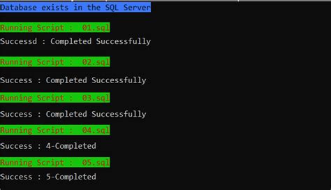 Run SQL Script Using PowerShell 的图像结果