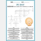 PI DAY crossword puzzle worksheet activity by PUZZLES BY ADO | TPT