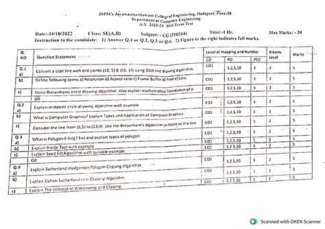 Jspm cg - Computer Graphics notes - Computer Engineering - Studocu