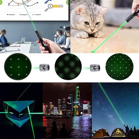 High Power Rechargeable Green Laser Pointer for Camping & Hiking ...