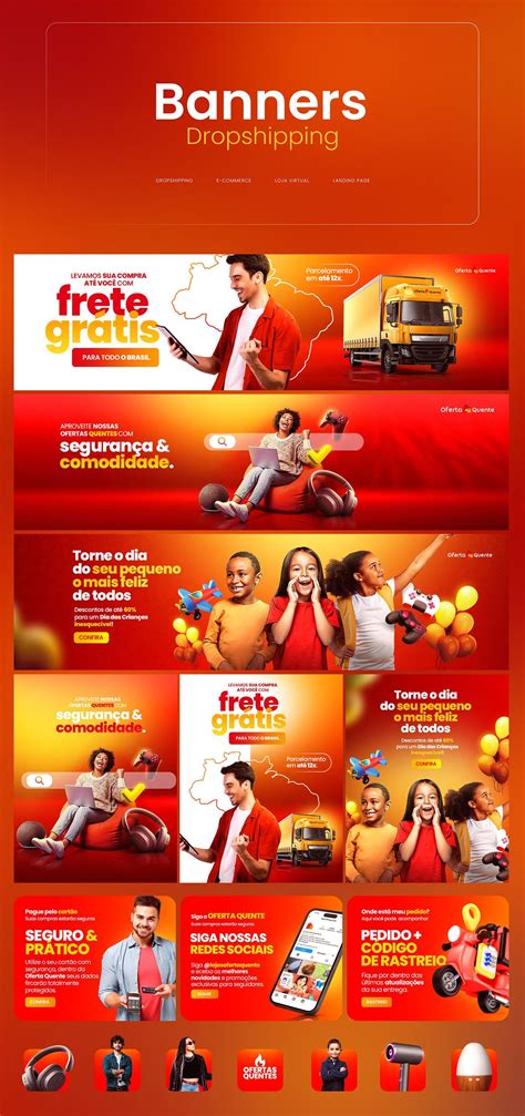 Banners | Loja Dropshipping :: Behance | Social media advertising design, Web banner design ...