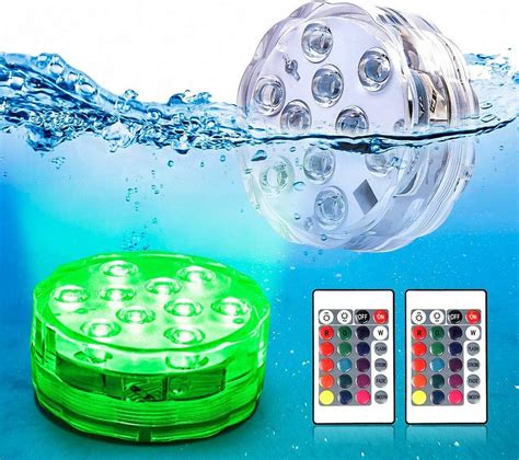 Buy WHATOOK Submersible Led Lights, 16 Colors Changing IP68 Waterproof ...