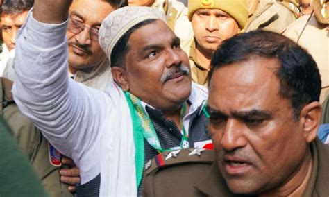 Tahir Hussain launches poll campaign in Mustafabad under police supervision