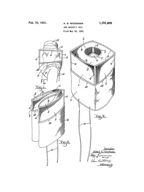 Framable Patent Art the Original Ready to Frame Décor Vintage Beekeeper ...