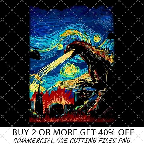 Buy Godzilla Starry Night Png, Godzilla Png, Godzilla Png, Dinosaur Png ...