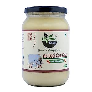Organic Diet Organic A2 Desi Ghee | Pure Danedar Cow Ghee | Traditional ...