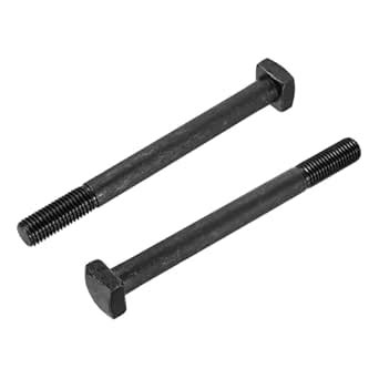 uxcell 5Pcs Square Head Bolts, 3/4-10x8 Black Oxide Carbon Steel Square ...
