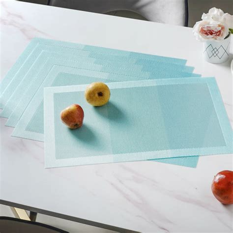 Blue Table Mat Set of 6 Online - Premium Table Mat | Nestasia