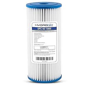 Hydronix SPC-45-1005 Universal Whole House Sediment Pleated Water ...