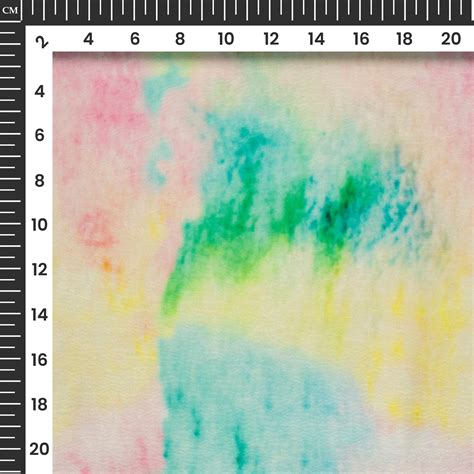 Attractive Tye And Dye Digital Print Organza Satin Fabric – Fabcurate