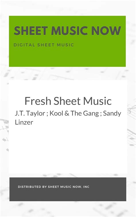 Fresh Sheet Music eBook : Taylor, J.T., Kool & The Gang, Sandy Linzer ...