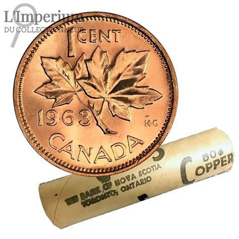1963 Canada 1 Cent Original Roll