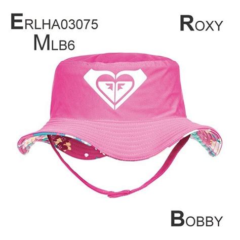 ERLHA03075 ロキシー ハット キッズ BOBBY 帽子 ピンク系 ロゴ リバーシブル 無地 ボタニカル柄 旅行 プレゼント 夏 海 ...