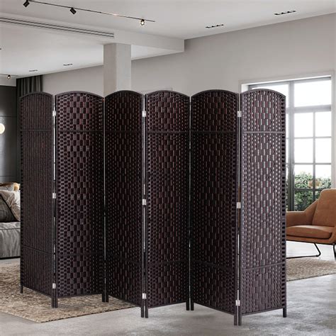 Buy SIMFLAG Folding Screen Room Divider 6 Panel, 6Ft 19.7" Wide ...