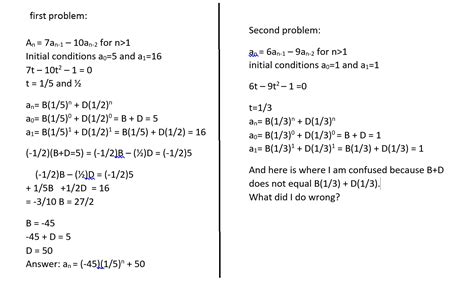 Image result for Homogeneous and Non Homogeneous Recurrence Relation Questions