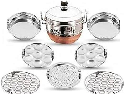 KRB KRB,Idli Cooker Multi Kadai Copper Bottom Induction & Standard Idli ...