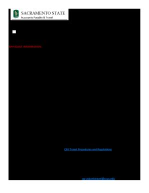 CSUS US Bank Visa Departmental Travel Card Application 2017-2026 - Fill ...
