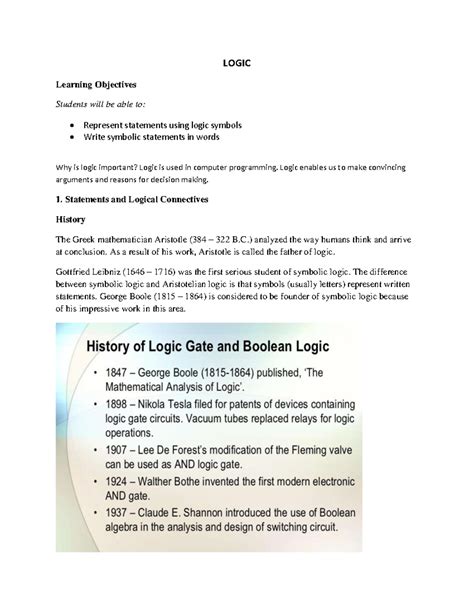 Image result for Logic College Course Examples