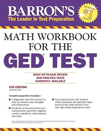 Buy Math Workbook For The GED Test (Barron's AP) Book Online at Low ...