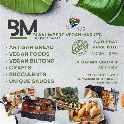 Blaauwberg Vegan Market , Doughmain, Milnerton, 20 April 2024 ...