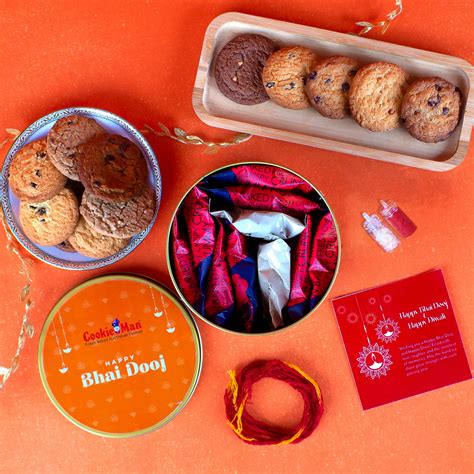 Cookieman Bhai Dooj Gift Set for Brother with Assorted Cookies 300g