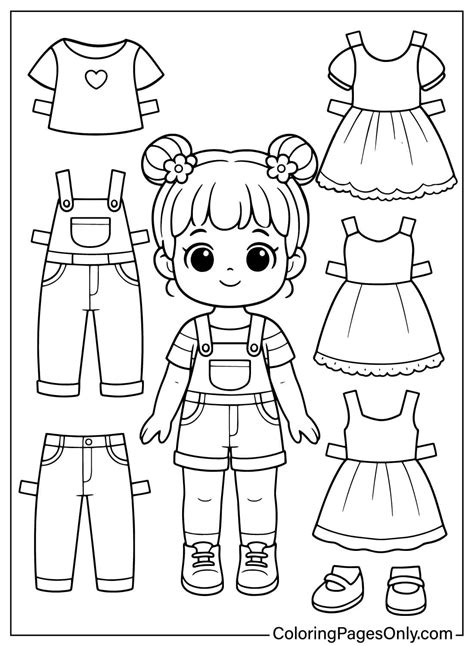 Horse Paper Doll Coloring Pages