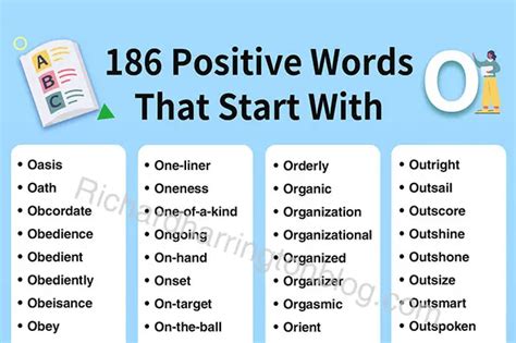 186 Positive Words That Start with O Improve Your Vocabulary — RHblog