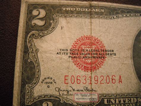 2 Dollar 1928 Silver Certificate
