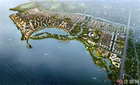 滨湖城市规划设计-城市规划滨湖景观城市设计滨湖城市-设计师图库