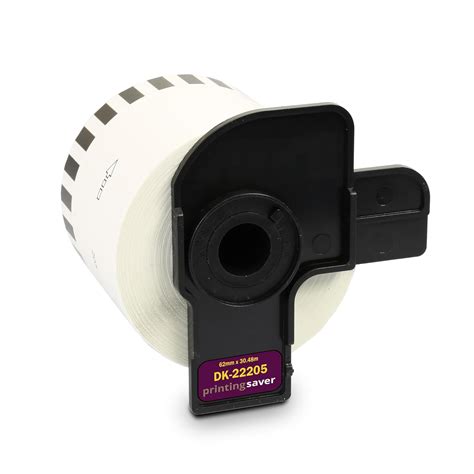 Printing Saver 1 DK-22205 Continuous White Address Label Compatible ...
