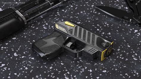Compact Stun Gun LASER Pulse Black 3D Model $34 - .3ds .blend .c4d .fbx ...