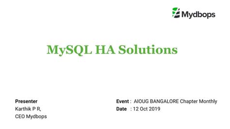 Image result for High Availability MySQL