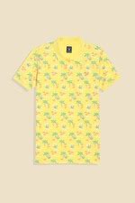 Buy Boys Yellow Print Polo Neck T-shirt Online - 39946979 | Allen Solly